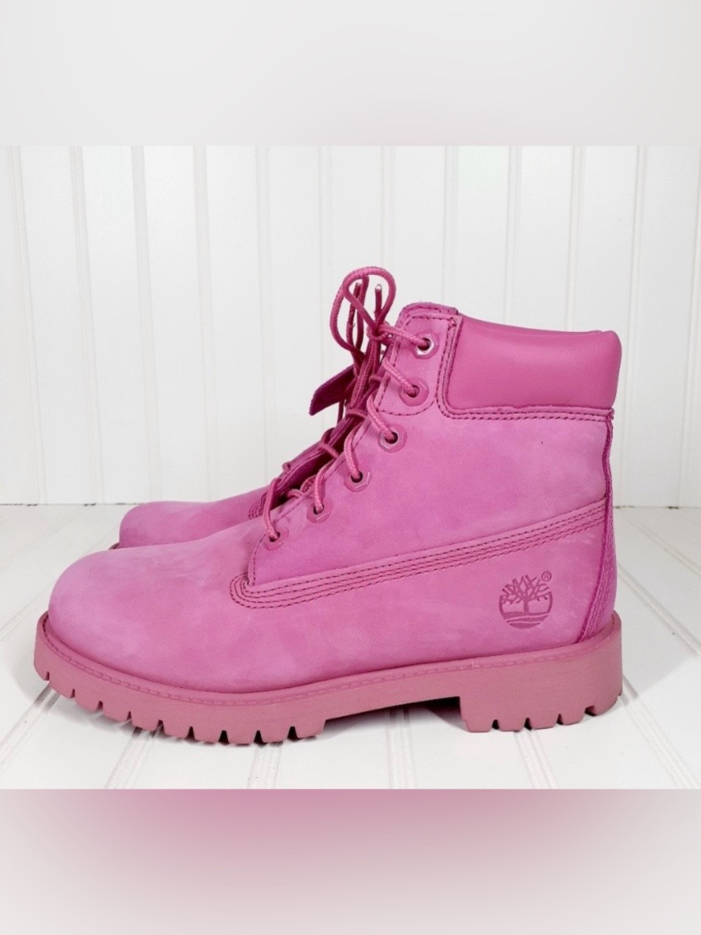 Girls Hot pink Timberland  Lace-Up Waterproof Women's Boots